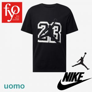 T-Shirt Nike Jordan nera con logo 23